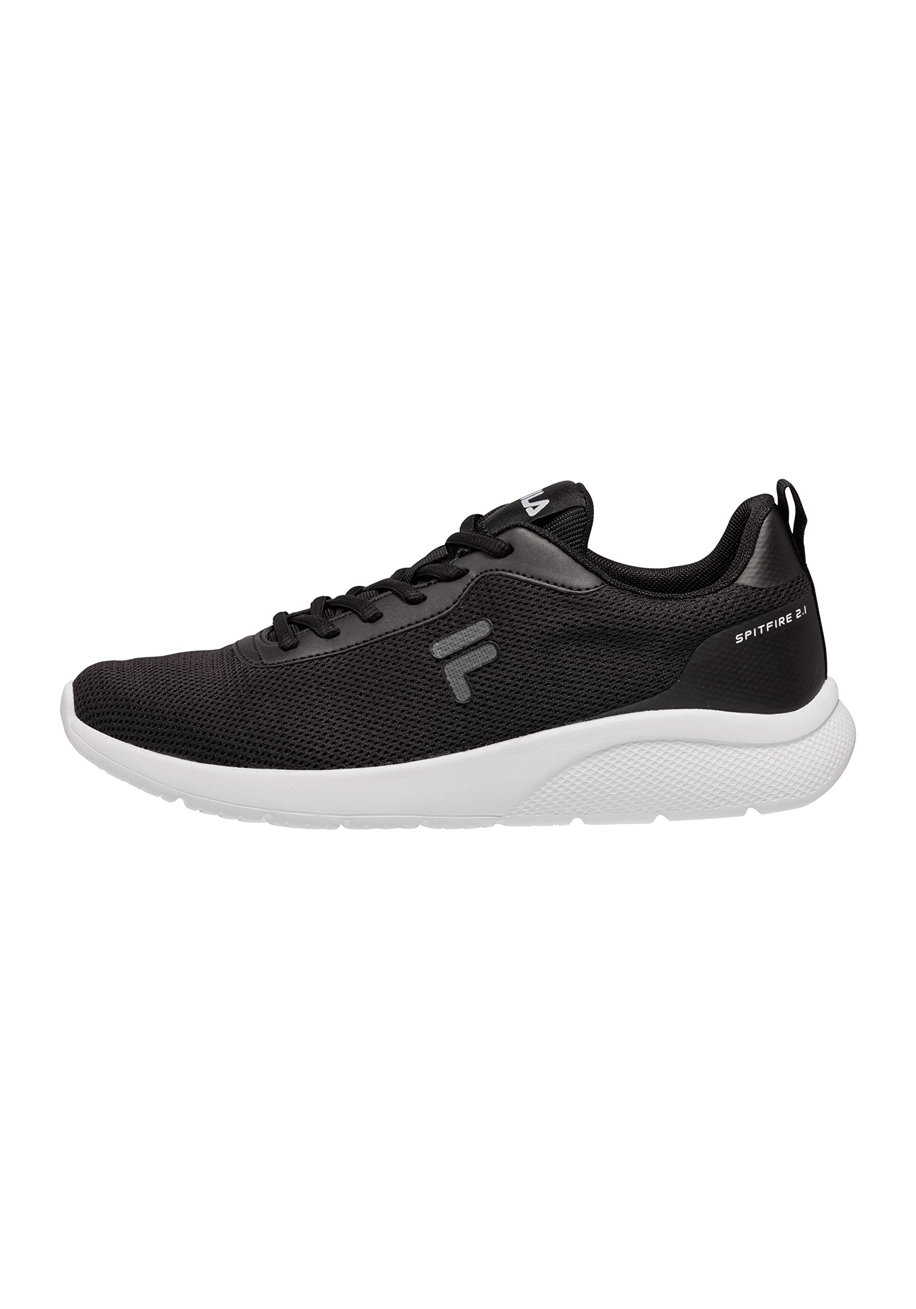 FILA Herren Spitfire Laufschuh, Black-White, 43 EU