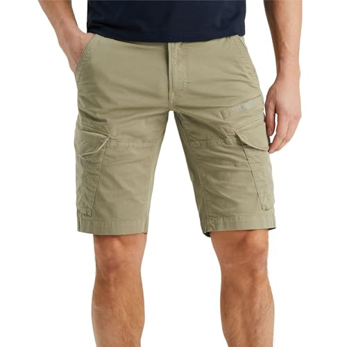 PME Legend Herren Short NORDROP Cargo - Regular Fit - Grau Blau Grün Beige, Größe:W 30, Farbe:Tree House 8263