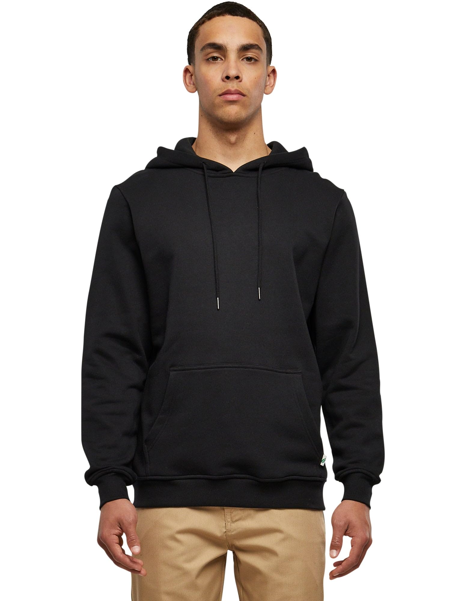 Urban Classics Herren Organic Basic Hoody Kapuzenpullover, Schwarz (Black 00007), M EU