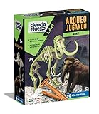 Clementoni - Arqueojugando Mamut, Fluoreszierendes Lernspiel 550272, 23.9 x 19.6 x 0.8