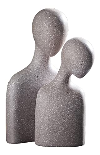 Uziqueif Harz Paar Statuette - Skulptur Deko Modern - Geschenk zum Jubiläum Hochzeit - Dekorative Statue für Haus Schlafzimmer Büro Geschenk Hochzeitstag