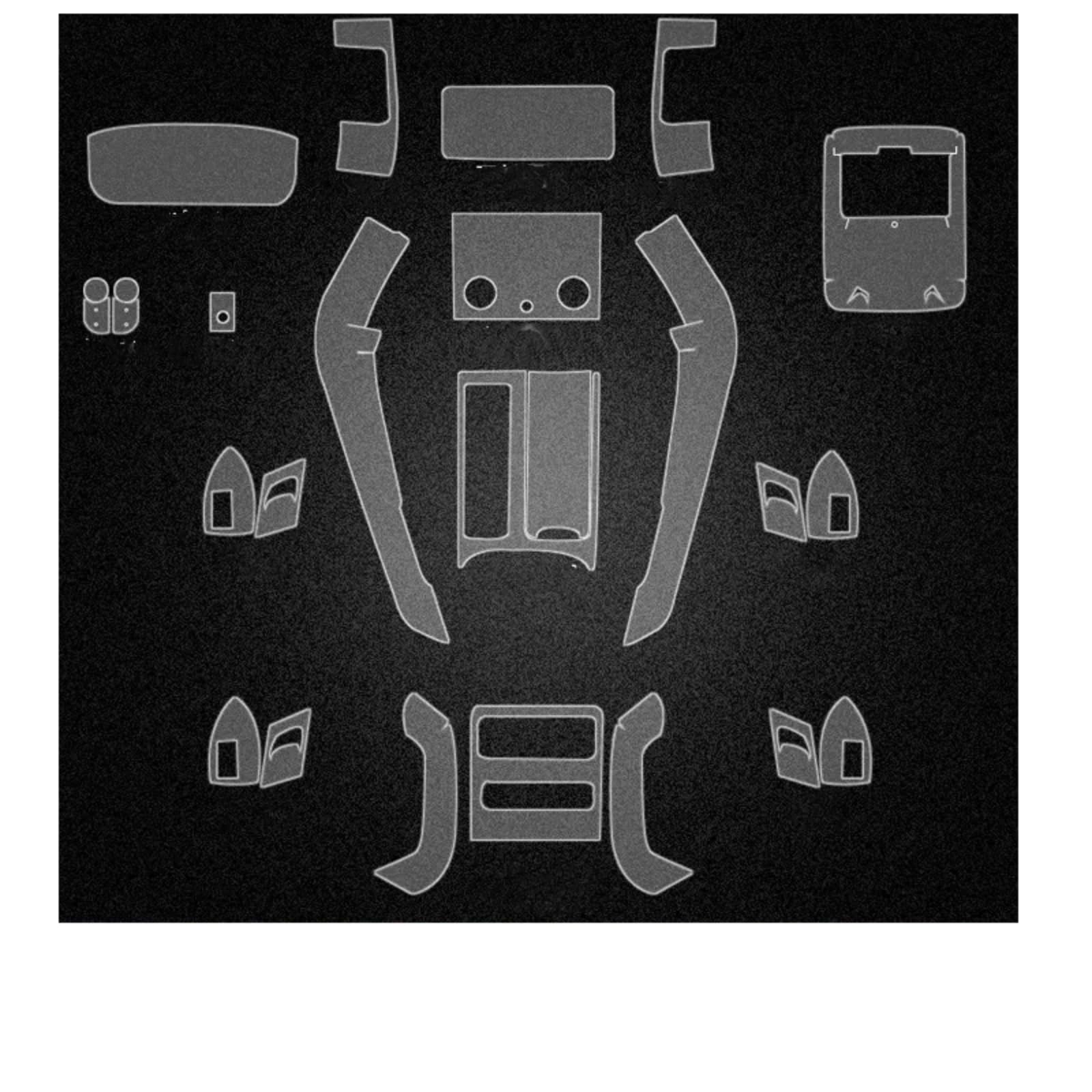 TPU Für Land Rover Für Range Für Rover Evoque Für Discovery Sport Schutz Film Auto Innen Aufkleber Zentrale Steuerung Getriebe Tür Air Panel(Für Range Rover Sport)