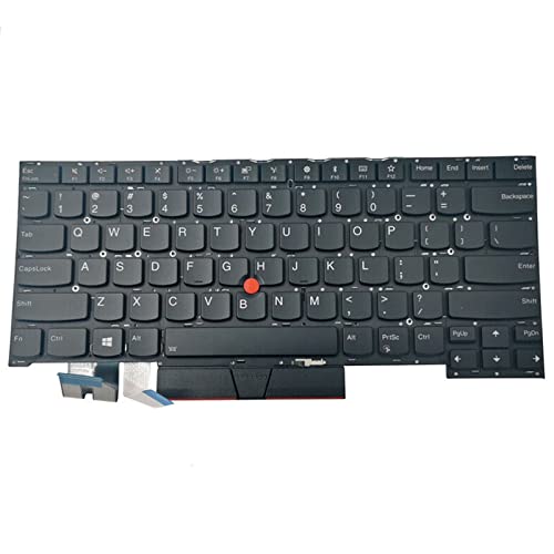 HDKEAN Original US-Layout Englische Tastatur mit Hintergrundbeleuchtung für T490S T495S Laptop