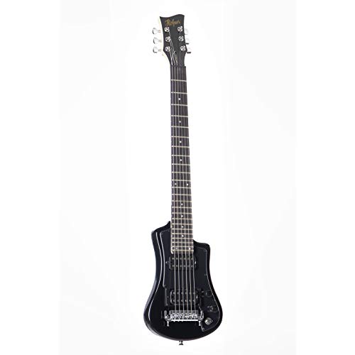 Hofner HCT Shorty Deluxe Gitarre, Schwarz