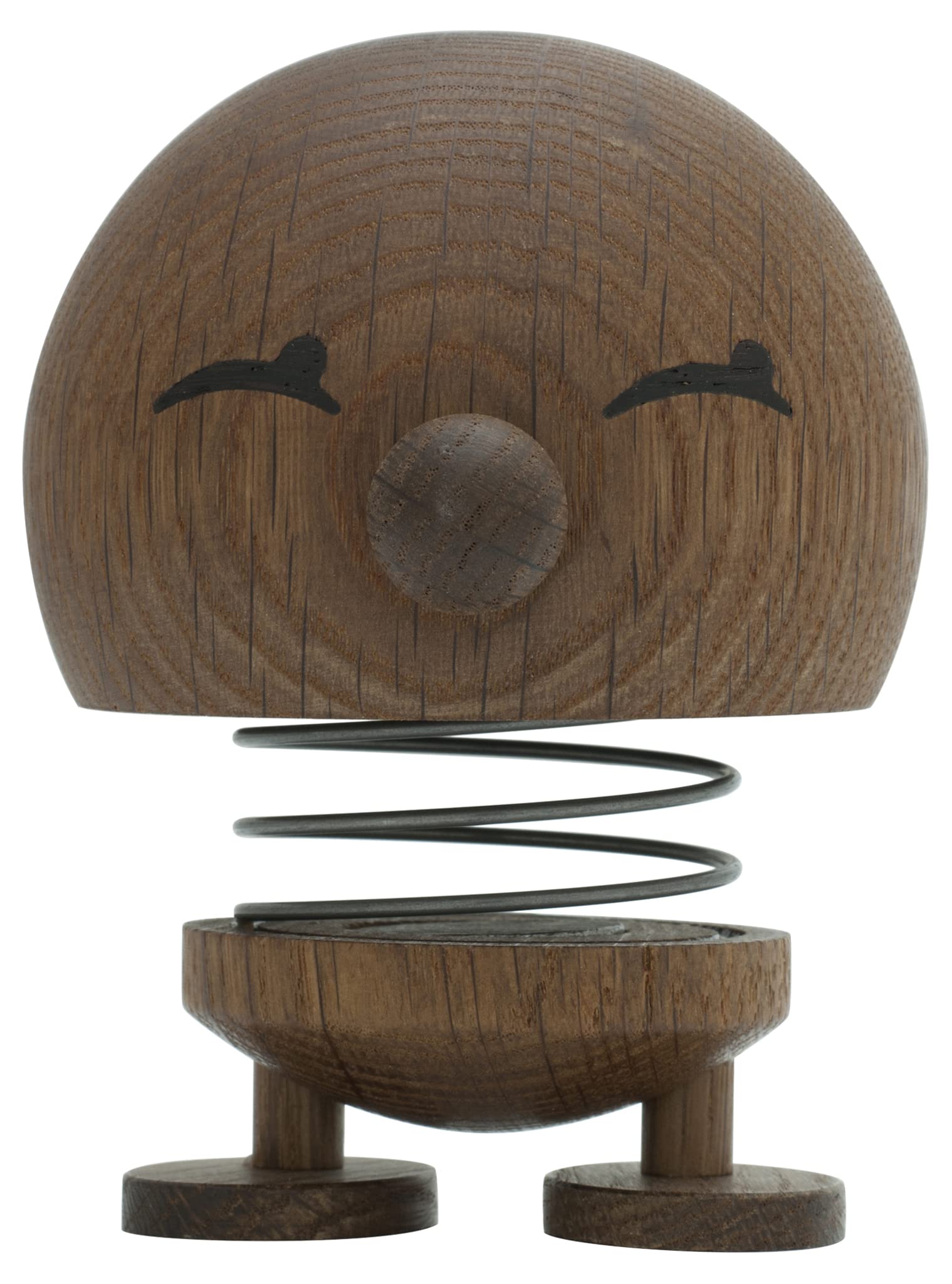 Hoptimist Bumble, Holzdeko, Wackelfigur aus Holz, Deko Skandinavisch, Deko Wohnzimmer, Schreibtisch Deko, Büro Gadgets, Tolle Kleine Geschenke, 11,1 x 9,5 x 12,4 cm, Large, Smoked Oak