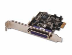 M-CAB Adapter Parallel/Seriell PCI Express, RS-232, 2 Anschlüsse, 1 paralleler Port