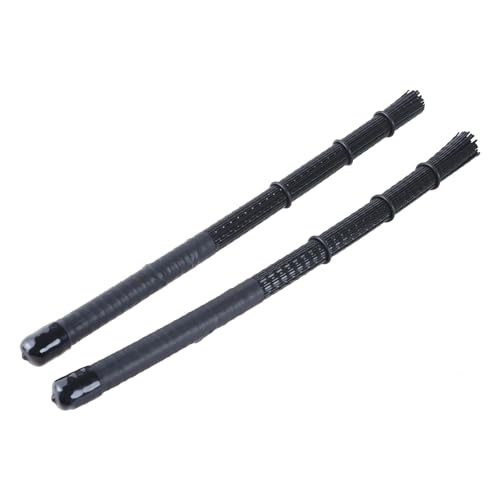 2 Stück Percussion Bürsten Professionelle Nylon Drahtbürste Draht Trommelstock Bürste Trommelbürsten Trommelbürste Jazzes Trommelbürsten