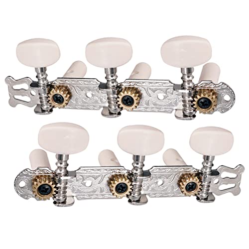 2 Stücke Silber Klassische Gitarre Tuning Pegs Keys Tuner Für Gitarre Stimmwirbel Mechaniken