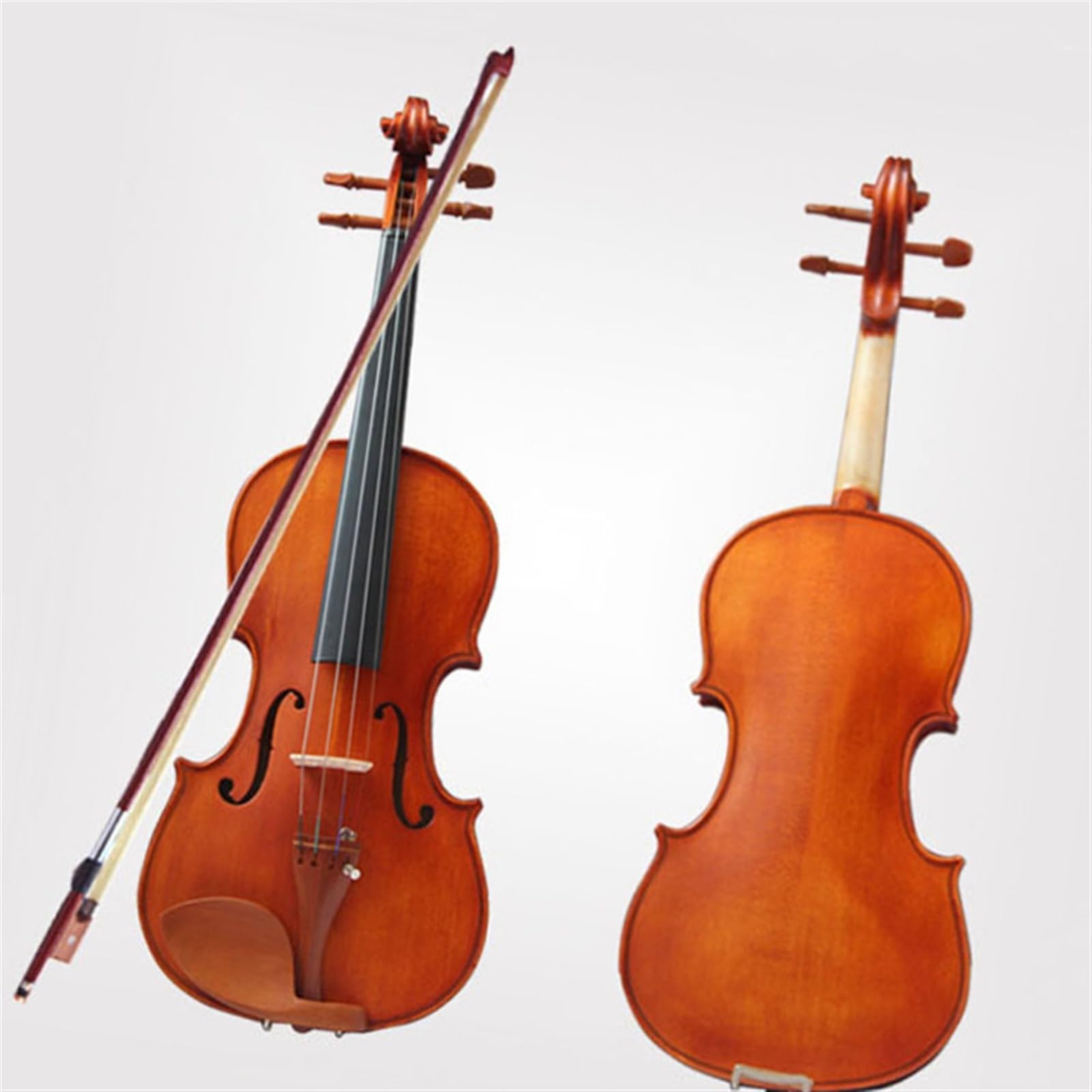 Standard Violine Komplett Handgefertigte Massivholzvioline Mit Mattem Finish Und Guter Klangqualität(3/4)