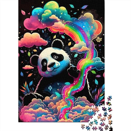 Magic Panda Holzpuzzle Puzzles für Erwachsene und Jugendliche, Puzzle für Erwachsene und Jugendliche, einzigartige Geburtstags (Größe 52x38cm)