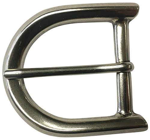 BELTINGER Gürtelschnalle Rund 4,0 cm | Buckle Wechselschließe Gürtelschließe 40mm Massiv | Dorn-Schließe | Wechselgürtel bis 4cm | Silber