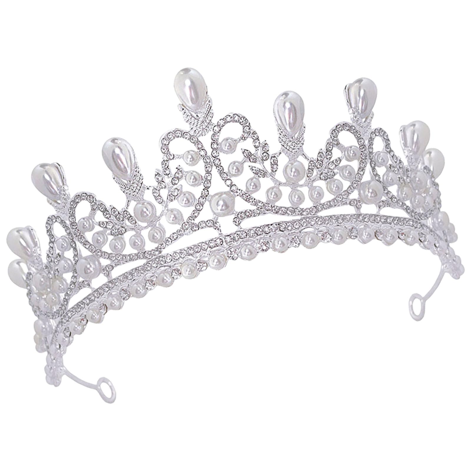 Elegante Braut-Tiaras mit Strasssteinen, verstellbare Kronen für Hochzeit und Festzug, elegantes Haarteil, Haarschmuck