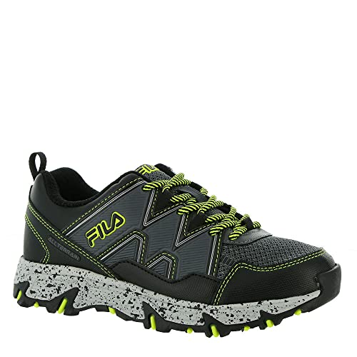 Fila Girl's at Peake 23 (Little Kid/Big Kid) Castlerock/Black/Safety Yellow 11.5 Little Kid M