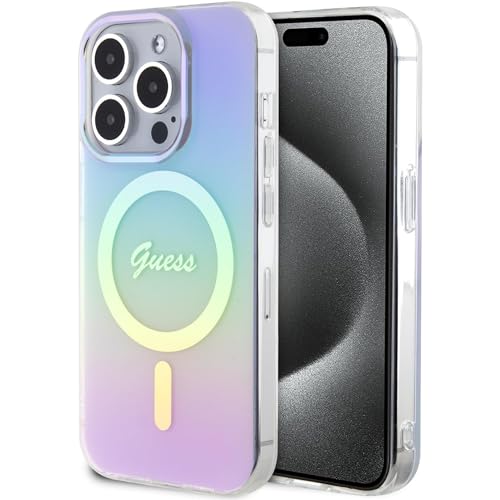 GUESS GUHMP15XHITSU Hülle für iPhone 15 Pro Max 6.7" lila hardcase IML Iridescent