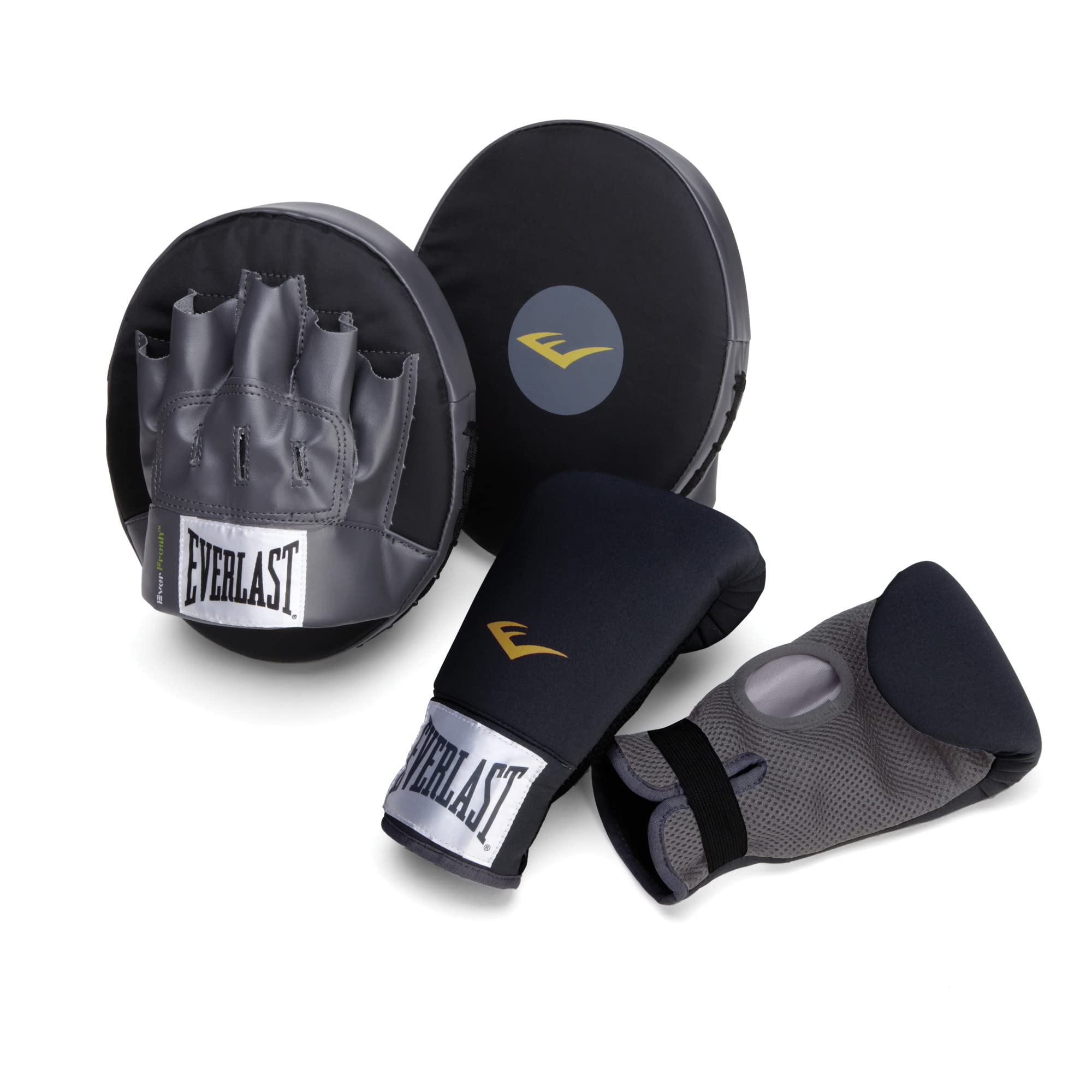 Everlast Unisex Erwachsene Sport Boxen Core Fitness Kit 2 Teilig (Boxhandschuhe, Punch Mitts)