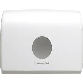 Kimberly-Clark® Handtuchspender Aquarius 6956, kleine Ausführung, Einzelblattentnahme, B 287 x T 142 x H 159 mm, weiß