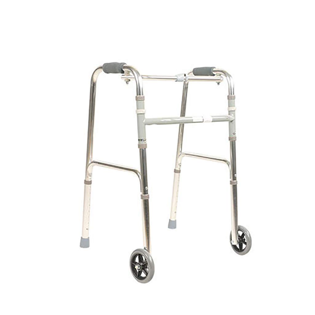 Gehgestell aus Aluminium, faltbar, Mobilitätshilfe, Rollator, 2-in-1-Rollator für ältere Menschen, die vorwärts laufen