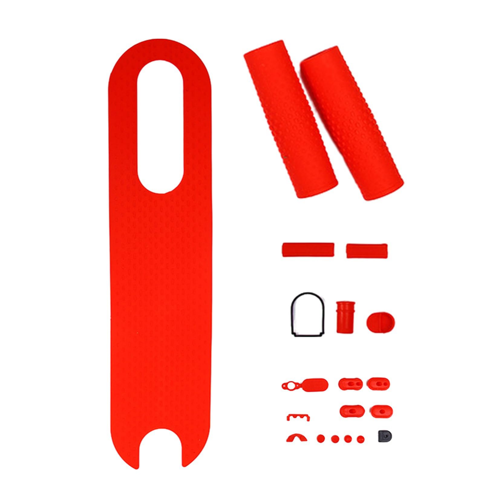 Zeiwohndc Elektroroller-Fußmatte aus Silikon, rutschfest, für Elektroroller, Pedalaufkleber-Set