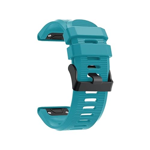 OPKDE 26 mm Schnellverschluss-Armband für Garmin Fenix 6X Pro 5X, Silikonband, Ersatzarmband für Fenix 3 3HR Uhrenarmband, 26MM Fenix 6X Pro, Achat