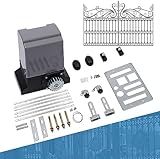 Schiebetorantrieb Set 2000KG 6M 750W - Automatischer Toröffner mit Fernbedienung und 6m Zahnstange Torantrieb Schiebetor für Hoftor Tor Antrieb Sliding Gate Opener Garagentoröffner Torantrieb