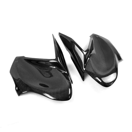 SKINII Tankdeckel Abdeckung Pad Für Kawasaki Für Z900 2017 2018 2019 3k Carbor Fiber Motorrad Kraftstoff Tank Vorderseite Panel Trim Abdeckung Verkleidung Gugel Zubehör Tank Pad Aufkleber