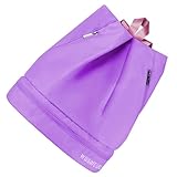 MEELYHOME ZQA Golf-Schuhtasche, Rucksack, groß, Sport, Turnbeutel mit Schuhfach, wasserdichte Reisetasche für Damen und Herren, violett, 38*33cm