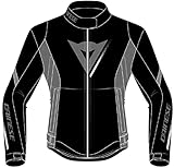 Dainese Veloce Lady D-Dry Jacket, Motorradjacke Ganzjährig Wasserdicht mit Abnehmbarer Thermoschicht, Damen, Schwarz/Charcoal-Gray/Weiß, 48