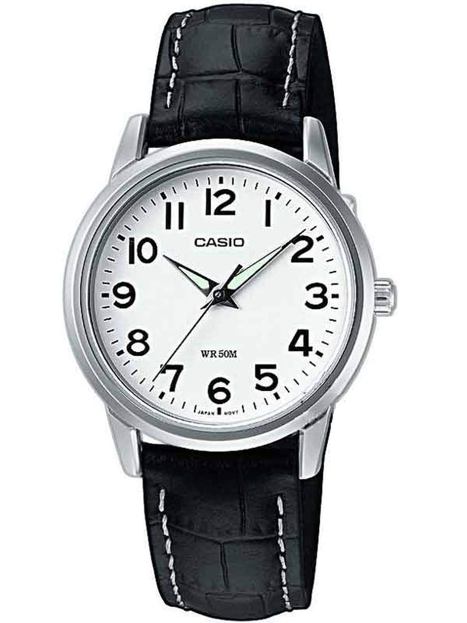 Casio DamenArmbanduhr Analog Quarz Leder LTP-1303PL-7BVEF