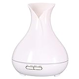 SIXTOL Vulcan Aroma Diffusor weißer Glanz 350ml | Ultraschall-Luftbefeuchter | Zur Luftbefeuchtung und Durchduftung von Zuhause, Schlafzimmer, Büro | Aromatherapie | Für ätherische Öle