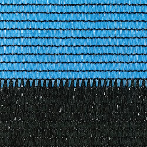 TENAX Soleado Sport, zweifarbiges Sichtschutznetz, 2,00 x 100 m, schwarz-blau, Abschirmung für Sportplätze, Zäune, Camping, Schwimmbäder, 2,00 x 100 m