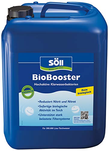 Söll 10255 BioBooster - Hochaktive Klarwasserbakterien beseitigen erhöhte Nitrit- und Nitratwerte - 10 l