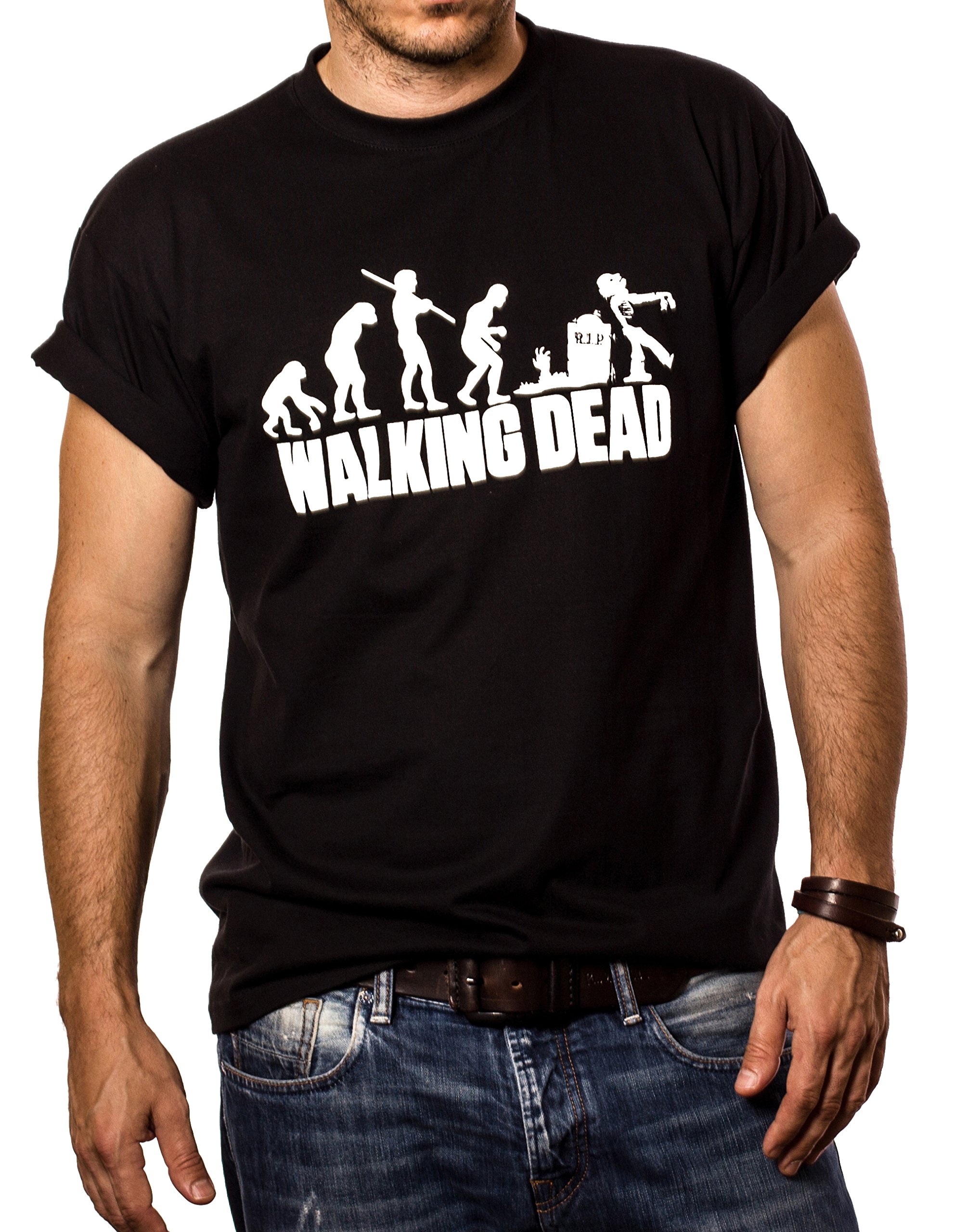 Walking Dead T-Shirt für Herren Zombie Evolution L