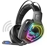 Spirit Of Gamer | Kabellose Gaming-Headset RGB | kompatibel mit PS5, PS4, Switch & PC | Gamer-Headset mit Mikrofon | Kabellose 2,4 GHz Technologie | Immersiver 7.1 Sound | Ohrpolster und Bügel aus Kunstleder