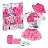 BABY born Deluxe Reiseoutfit mit Puppenkleid, Hut, Schuhen, Reisepass und Koffer für 43cm Puppen, 836316 Zapf Creation