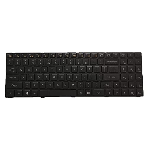 Bydezcon Laptop-Tastatur mit Rahmen für DNS TWC K580S K580N TWH K580C K620C MP-09R63SU-920 AETWC700010 US-Tastatur-Ersatz