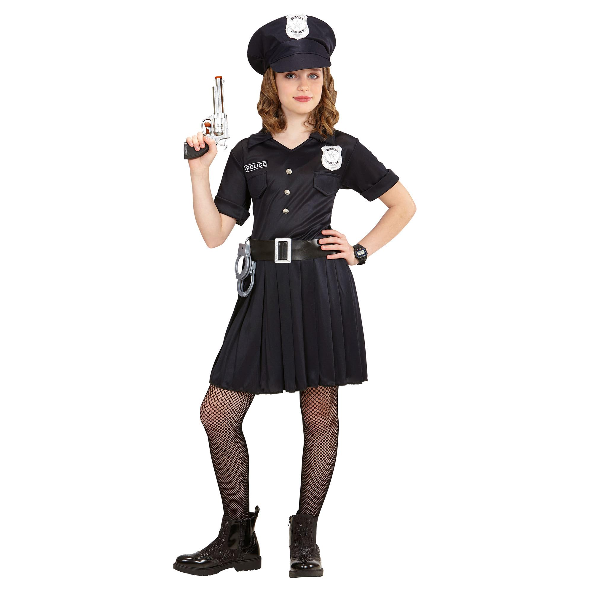 W WIDMANN MILANO Party Fashion - Kinderkostüm Polizistin, Kleid, Cop, Polizei Uniform, Faschingskostüme