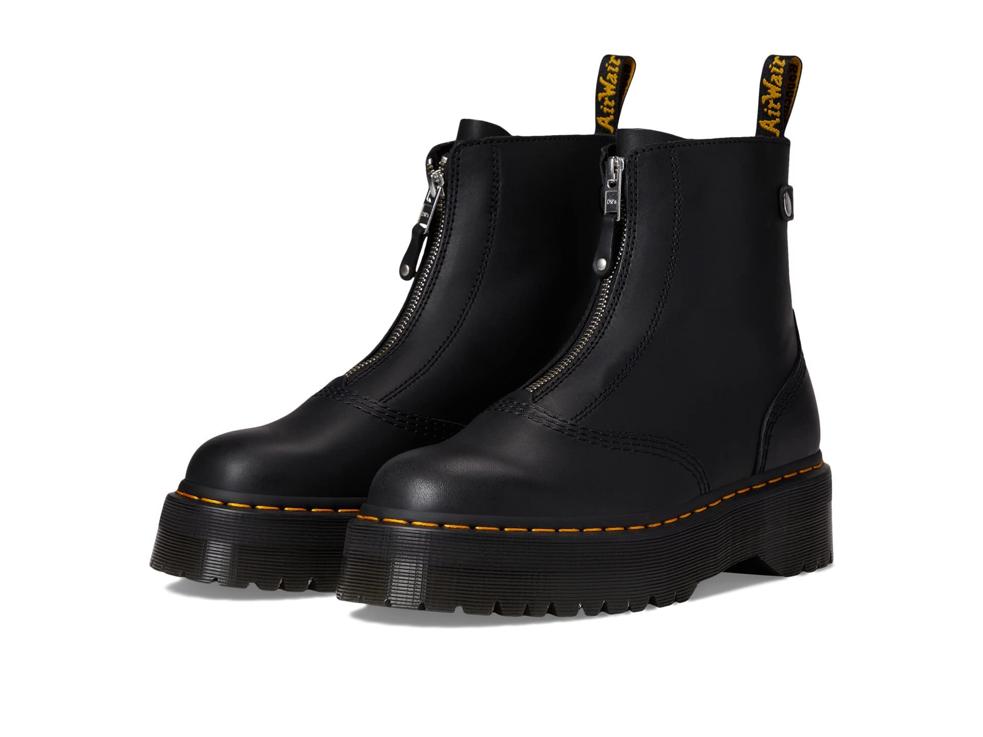 Dr. Martens Damen Black Amphibians, Schwarz, 40 EU