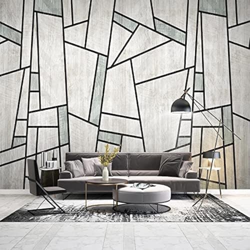 Abstrakte Geometrische Linie Einfachheit 3D Tapeten Wanddekoration Fototapete Sofas Wohnzimmer Wandbild Schlafzimmer-400cm×280cm