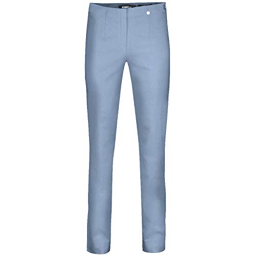 Robell Damen Slim Arbeitshose-Stretchhose, Light Denim Blue, Gr.- 40