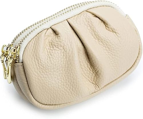 VSULZVNU Plissee-Tasche für Damen, Münzgeldbörse, Doppelreißverschluss, Wechselgeldbörsen, Damen, Haushälterin, Karte (Farbe: A, Größe: 13 x 9,5 x 8 cm), A, 13*9.5*8cm