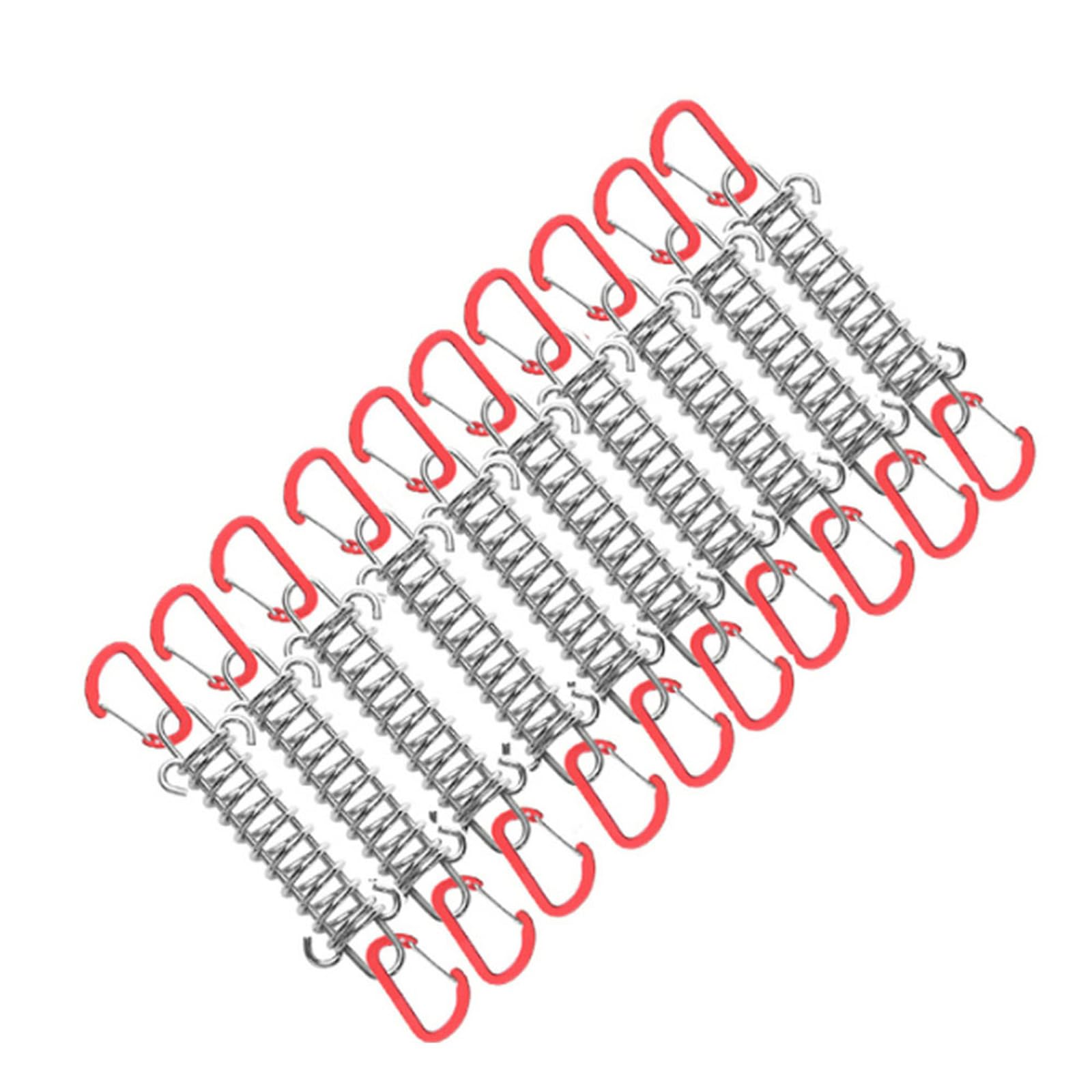 Mllepjdh 1/4/5/6/10Pcs Outdoor Zelt Frühling Elastische Schnalle Edelstahl Camp Zelt Proof Seil Schnalle Befestigung Frühling Schnalle