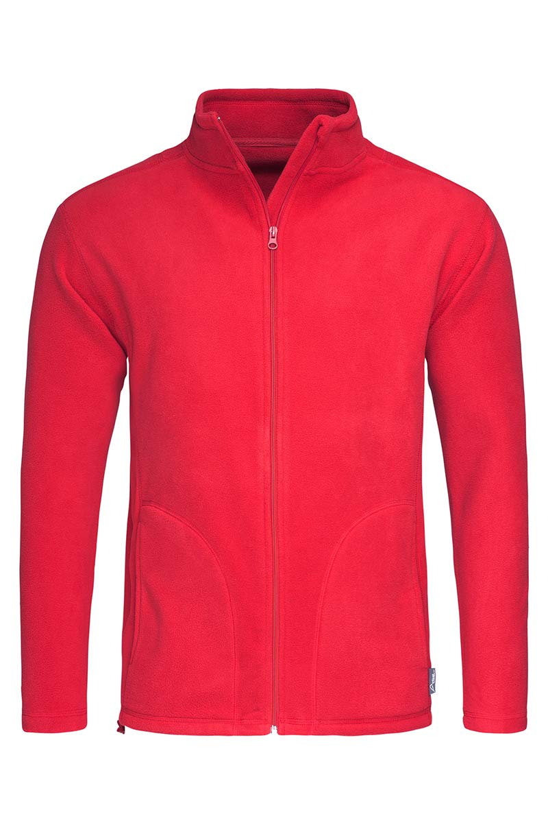 Stedman ST5030 - Herren Aktive Fleece Jacke S,Scharlach Rot