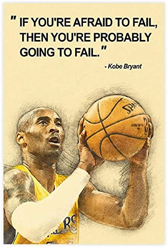 DIY 5d Diamant Malerei Kits FüR Erwachsene Und Kinder Inspirierende Zitate von Prominenten Kobe Bryant Bild Kreuzstich Art Kristall Strass Stickerei Painting 23.6"x35.4"(60x90cm) Kein Rahmen