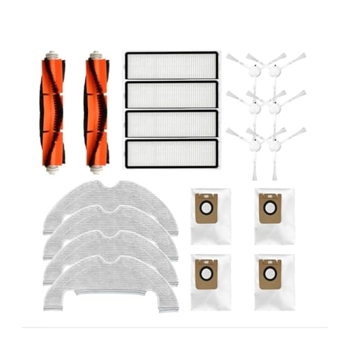 Staubsauger Hauptbürste Seitenbürste Mopptuch HEPA-Filter Staubbeutel Ersatzteile. Kompatibel Mit Dreame Bot L10 Plus / Z10 Pro / D10 PLUS