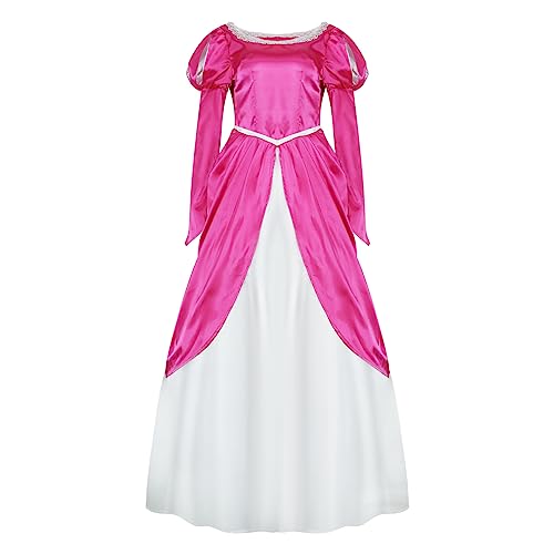 AYYOHON Meerjungfrauenkostüm für Damen, Arielle-Kostüm, Prinzessinnenkleid für Erwachsene, Halloween, Cosplay, Geburtstag, Partykleid, Größe XL