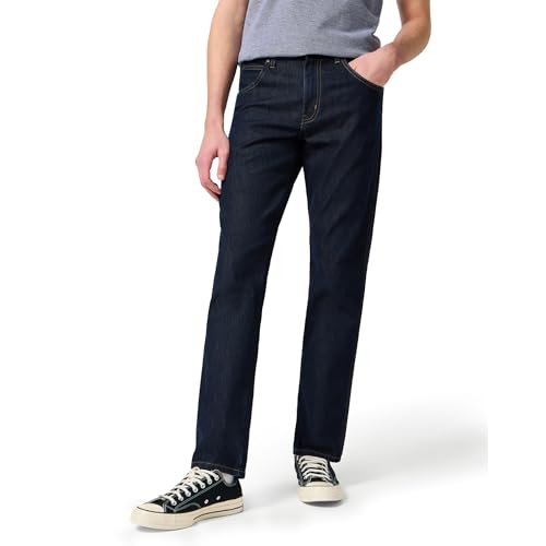 Wrangler Herren Tapered Jeans Regular Fit Str, Blau, Gr. W32/L32