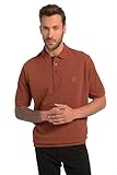 JP 1880 Herren Bauchfit Polo-Pullover, Bernstein, 8XL