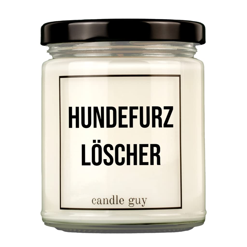 candle guy Duftkerze | Hundefurzlöscher | Handgemacht aus 100% Sojawachs | 70 Stunden Brenndauer