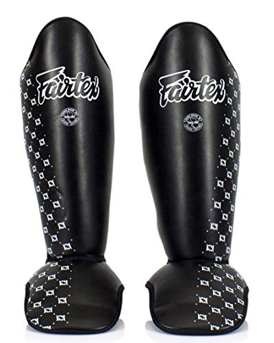 Fairtex Schienbeinschutz, SP5, schwarz, Shin Guards, Protector Schienbeinschoner Größe XL