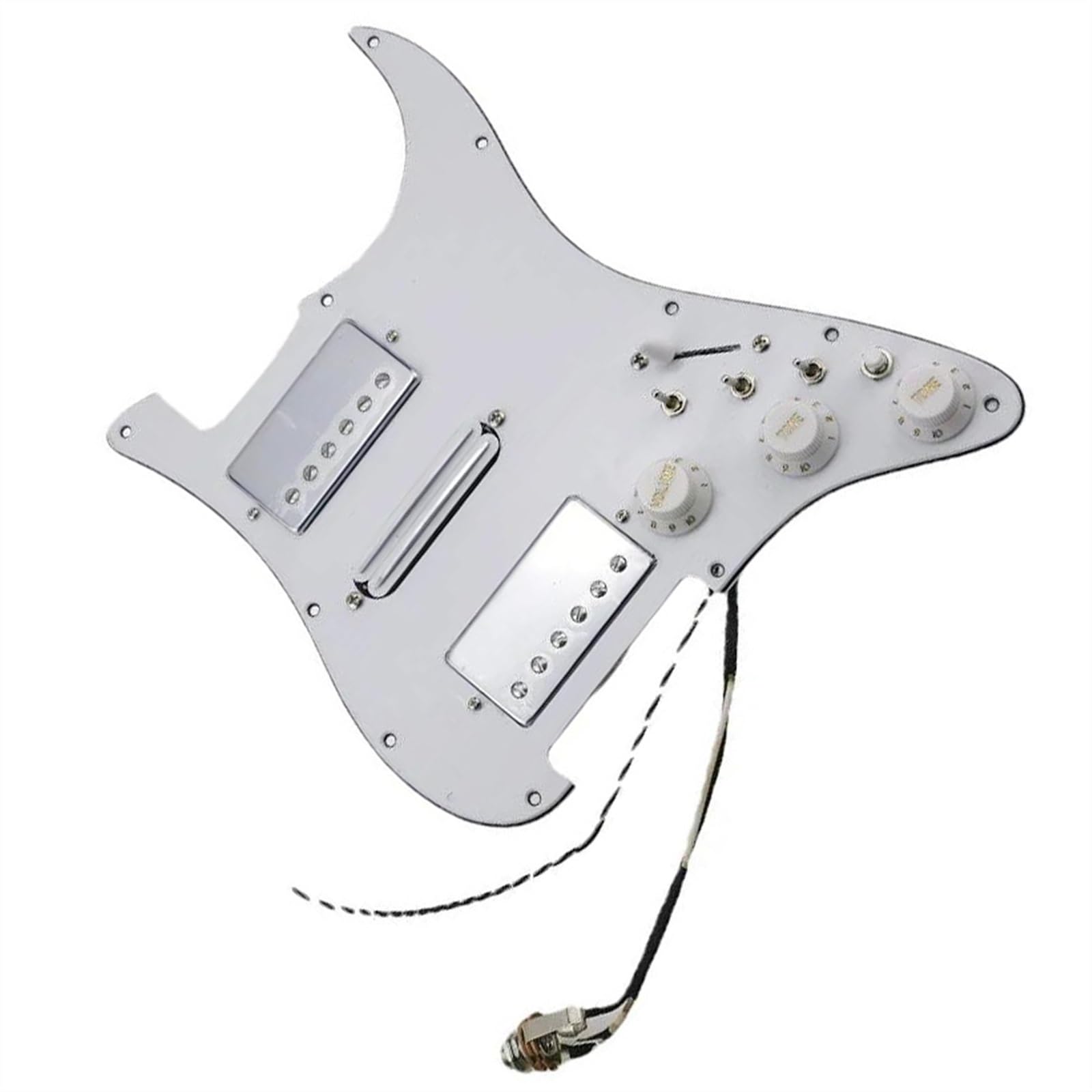 Standard-Pickguard-Tonabnehmer Gitarren-Humbucker-Tonabnehmer, 7-Wege-Typ, voll bestücktes Schlagbrett, Gitarrenteile